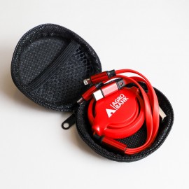 Agrobank Cable Charge in Pouch Bag | Red