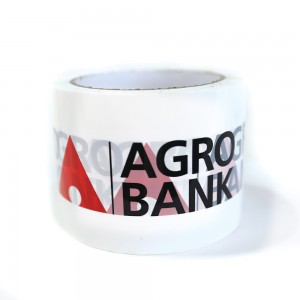 Cello tape with Agrobank logo | Red White