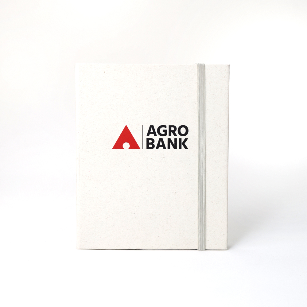 Agrobank Recycled Milk Paper Sticky Notepad with 6pcs Inkless Pen & Eraser