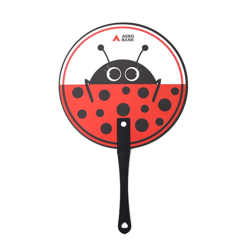 Agrobank Hand Fan | Black Red