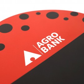 Agrobank Hand Fan | Black Red