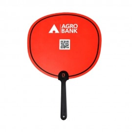 Agrobank Hand Fan | Black Red