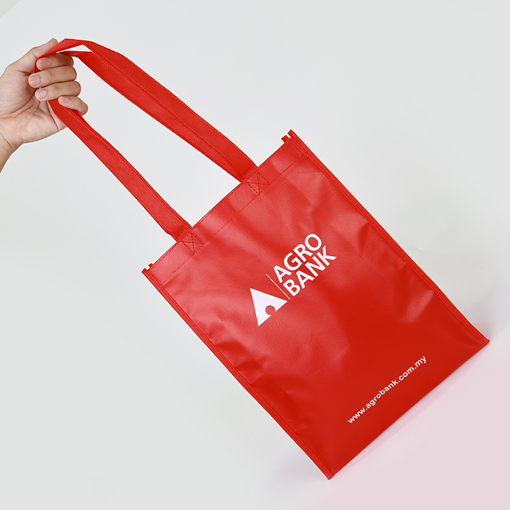 Agrobank Laminated Bag | Red Agrobank Laminated Bag | Red