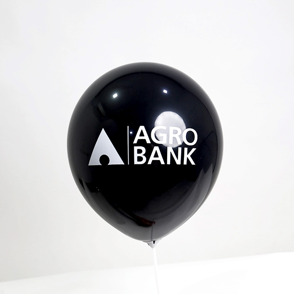 Agrobank Balloon with stick | Black Agrobank Balloon with stick | Black